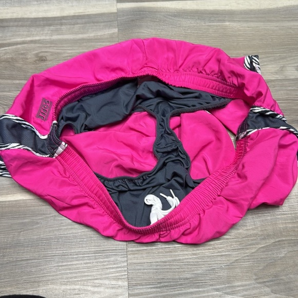 🏴 Soffe Pink and Black Athletic Shorts Lightweight Elastic Waist - Picture 5 of 7